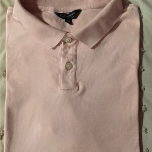 Banana Republic Light Pink Luxe Touch Polo Shirt
